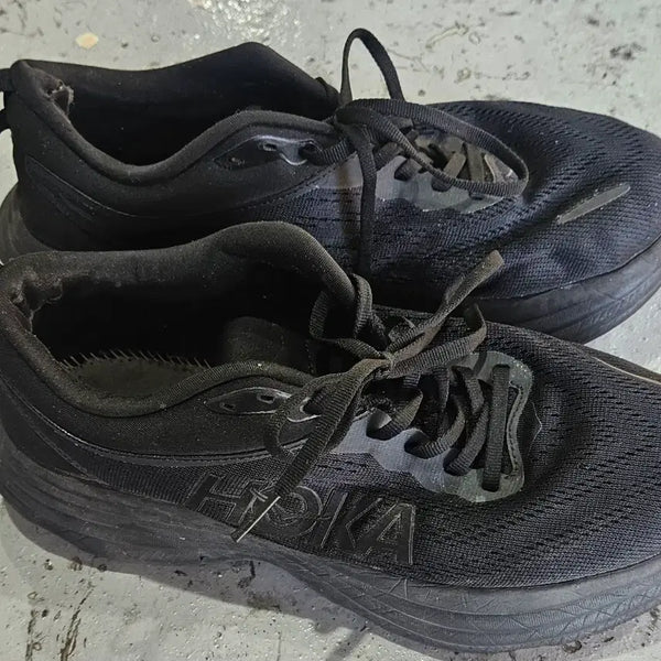 [BUNJANG] Hoka One One Bondi 8 Wide All Black Running Shoes (270mm) / 호카 본디 8 와이드 올블랙 270 (전투용/입문용 추천)