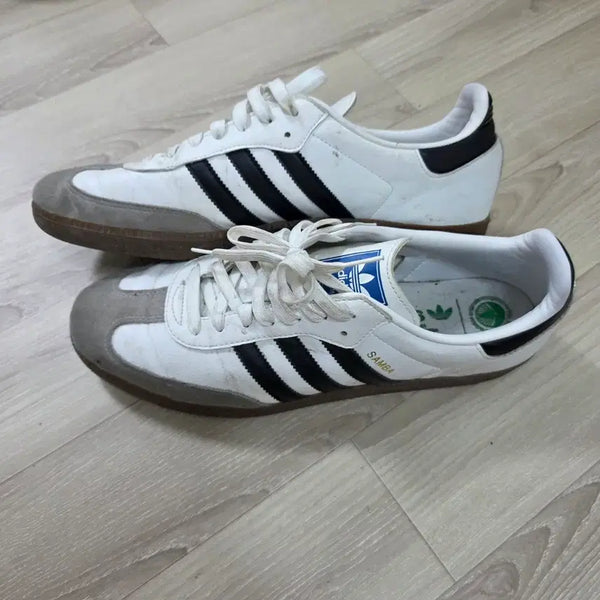 [BUNJANG] Adidas Samba Sneakers White Black / 아디다스 삼바 스니커즈 화이트 블랙