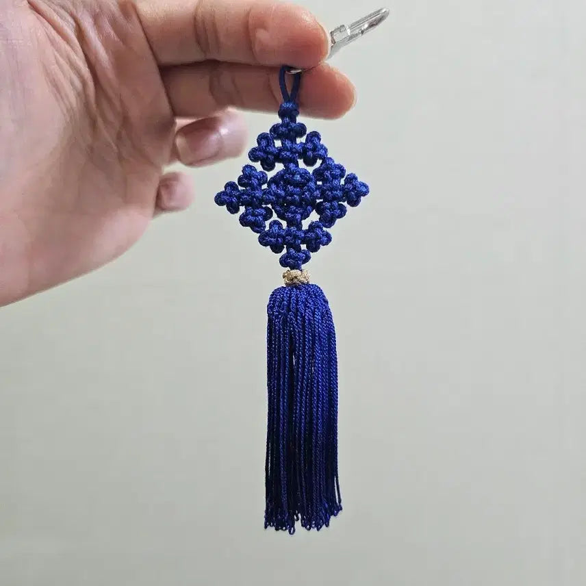 [BUNJANG] Handmade Blue Mini Norigae Keychain / (직접 제작)파란 미니 노리개 키링