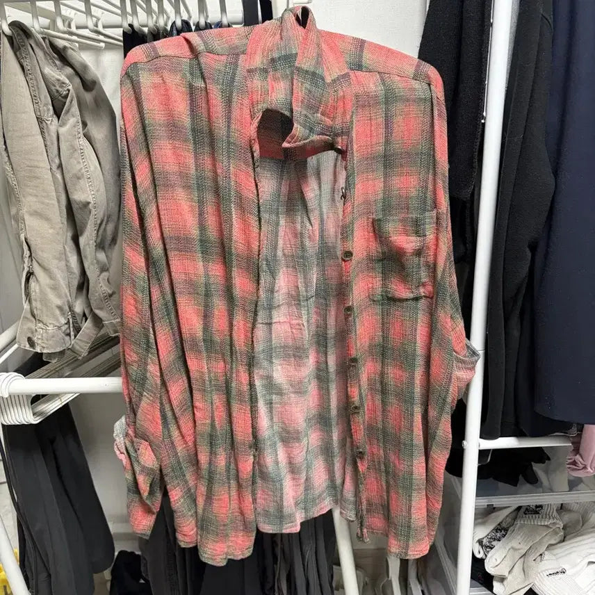 [BUNJANG] Our Legacy Borrowed Big Lumbercheck Shirt Size 34 / 아워레가시 버로우드 빅 럼버체크 34