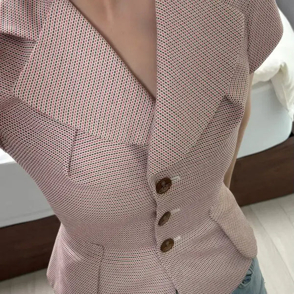 [BUNJANG] Vivienne Westwood Short Sleeve Jacket / 비비안웨스트우드 반팔 자켓