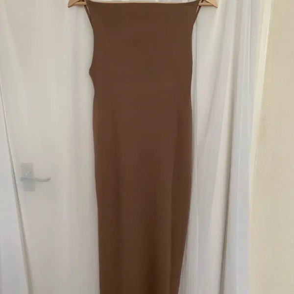 [BUNJANG] COS Backless Knitted Slip Dress Beige Melange XS / 코스 COS 백리스 니티드 슬립 드레스 원피스 베이지 몰그레이 32사이즈 XS사이즈 44사이즈 55사이즈 66사이즈