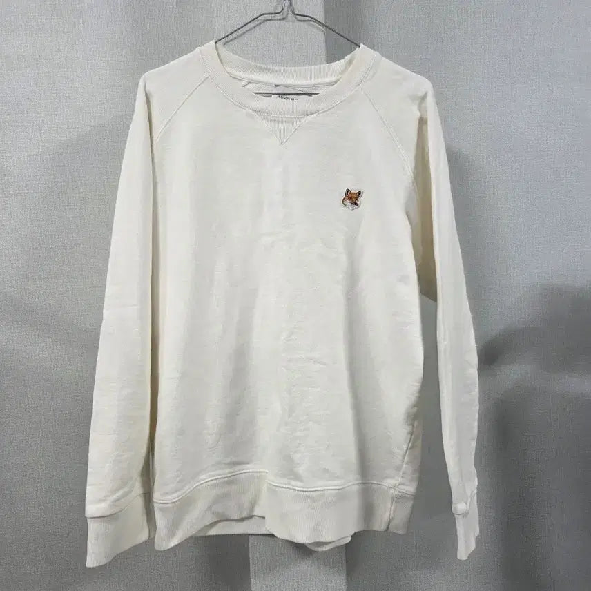 [BUNJANG] Maison Kitsuné Chilidnit Sweatshirt Ivory / 메종키츠네 맨투맨 아이보리 칠드니트  봉5