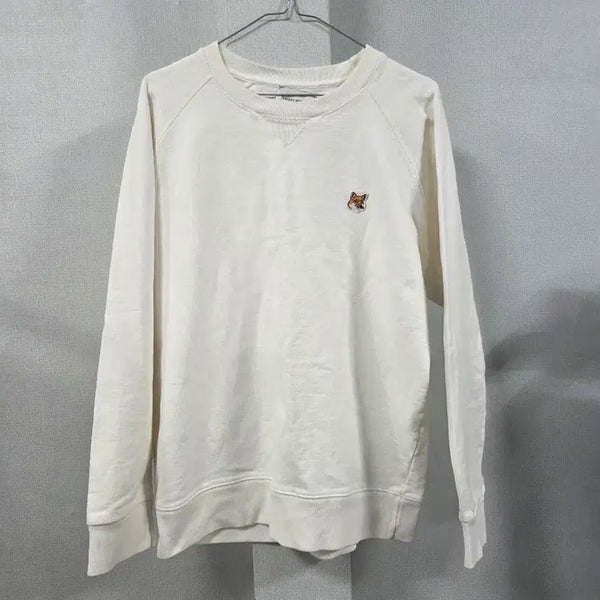 [BUNJANG] Maison Kitsuné Chilidnit Sweatshirt Ivory / 메종키츠네 맨투맨 아이보리 칠드니트  봉5