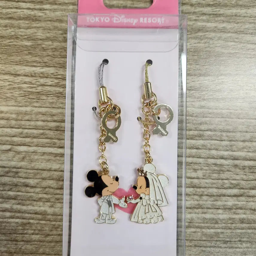 [BUNJANG] Tokyo Disneyland Mickey Mouse & Minnie Mouse Wedding Couple Strap / 도쿄 디즈니랜드 스트랩