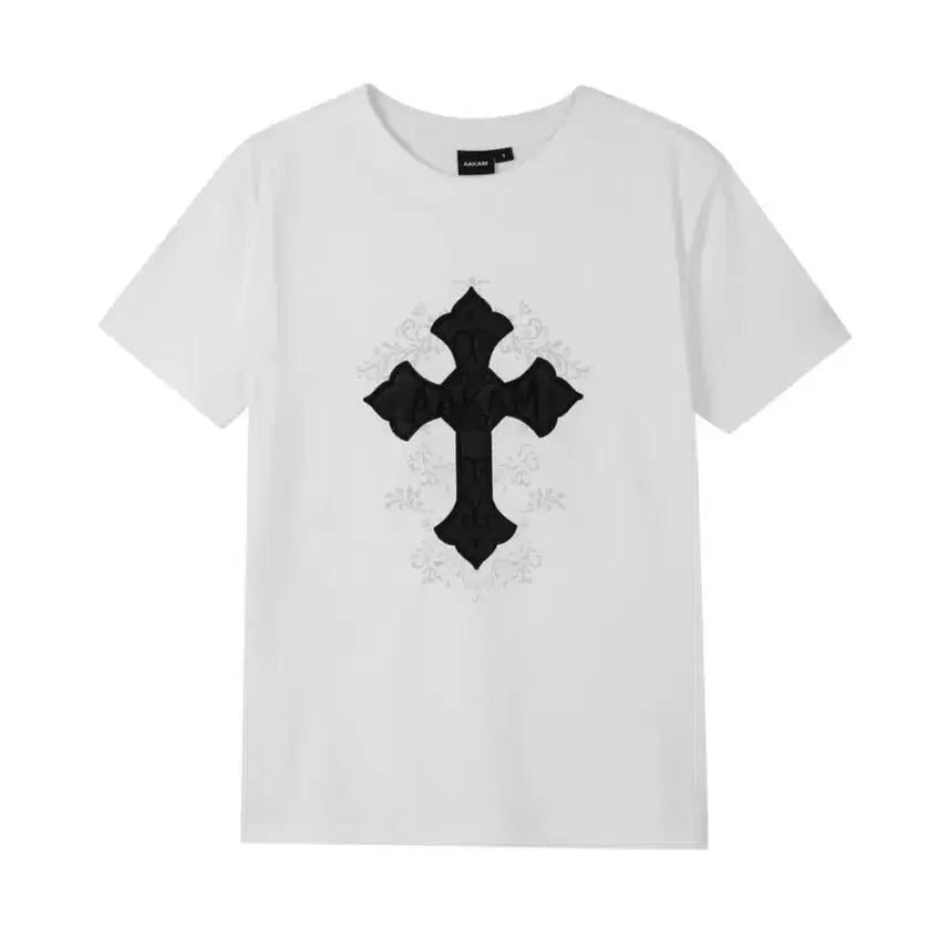 [BUNJANG] AKM CROS2 Half Top (White) / 아캄 AKM CROS2 Half Top (White) 반팔