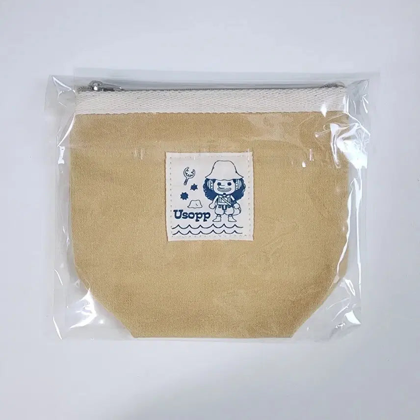 [BUNJANG] One Piece Usop Canvas Pouch 25th Anniversary / 원피스 굿즈 캔버스 파우치 우솝 삼각 애니메이션 25주년 대원 더현대 팝업