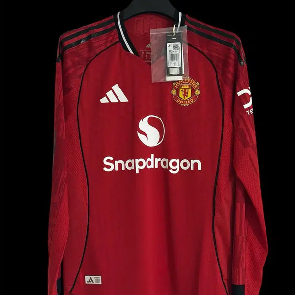 [BUNJANG] Manchester United 25-26 Home Authentic Long Sleeve Jersey / 25-26 맨유 홈 어센틱 긴팔 유니폼