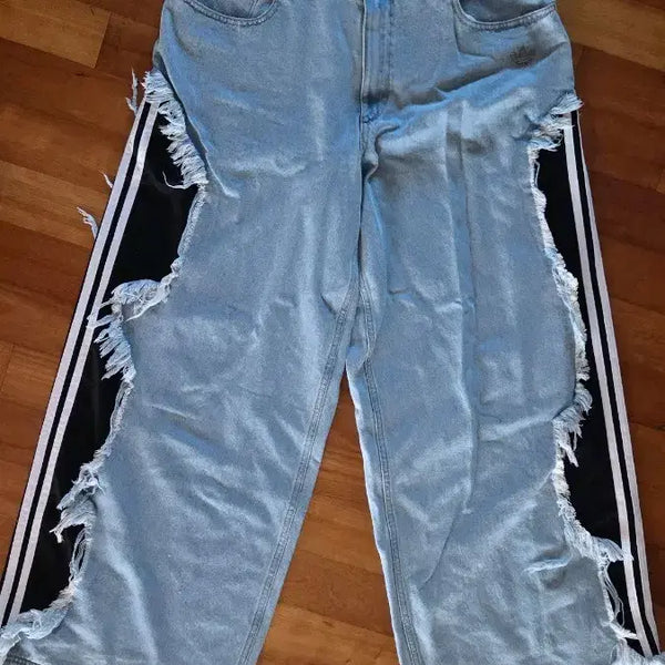 [BUNJANG] Adidas Adilenium 5.0 Deconstructed Denim Pants (XL) / (XL)아디다스 아딜레늄 5.0 디컨스트럭티드 데님 팬츠