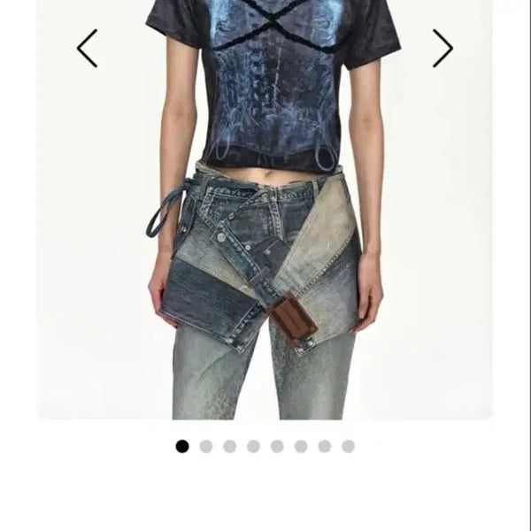 [BUNJANG] Andersen-Belle LINGERIE TROMPE-L'OEIL Graphic T-Shirt Charcoal / 안데르센벨 LINGERIE TROMPE-L'OEIL 그래픽 티셔츠 CHARCOAL