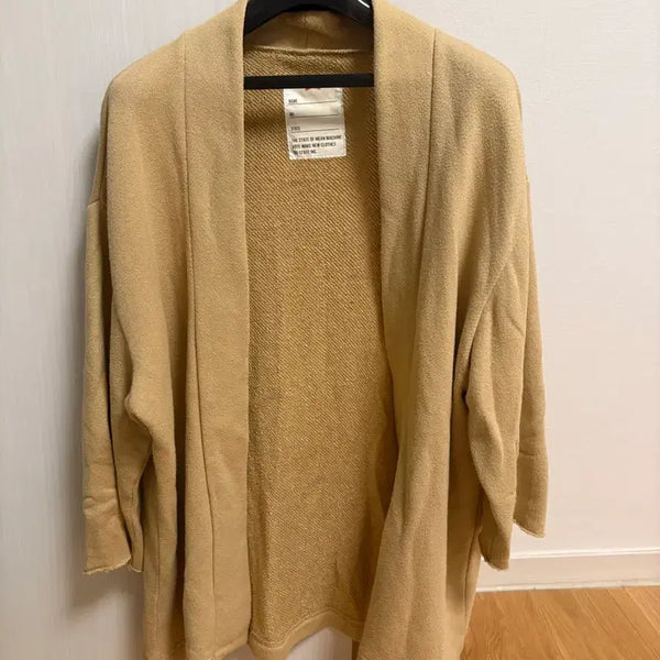 [BUNJANG] VOTE Beige Large Knit Cardigan / VOTE 베이지 라지 니트 가디건