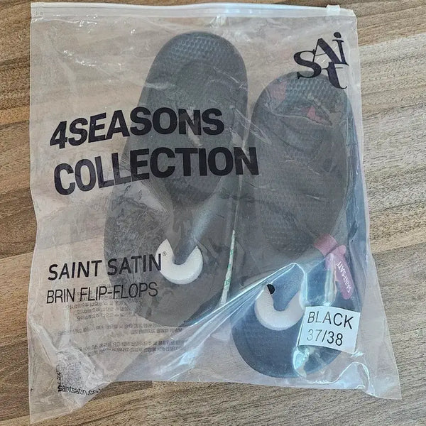 [BUNJANG] Saint Satin Brin Flip Flop Black / 세인트새틴 브린 플립 플랍 블랙