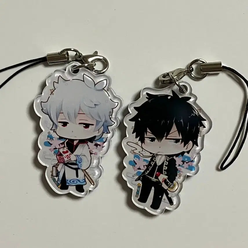 [BUNJANG] Gintama Gintoki Hijikata Keychain Holder Bundle Set / (일괄)은혼 긴토키 히지카타 키링 키홀더