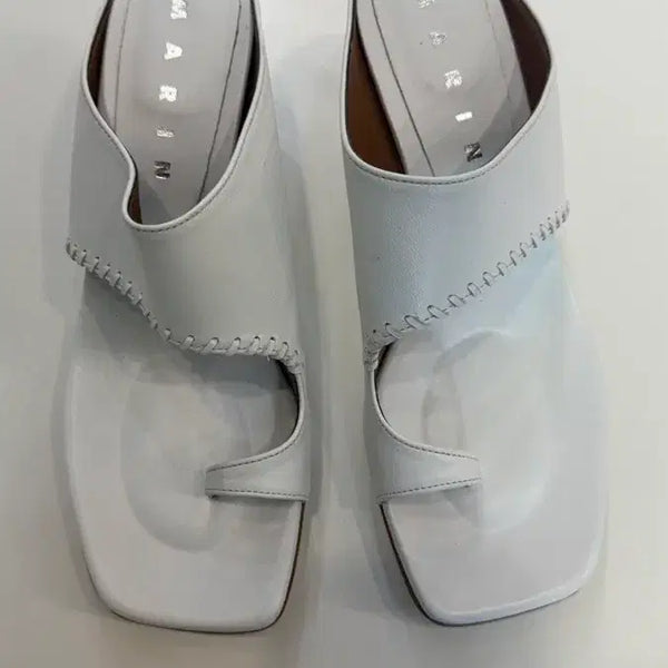 [BUNJANG] Marni Mule 2 Sandals White / 마르니 뮬2 샌들 화이트01