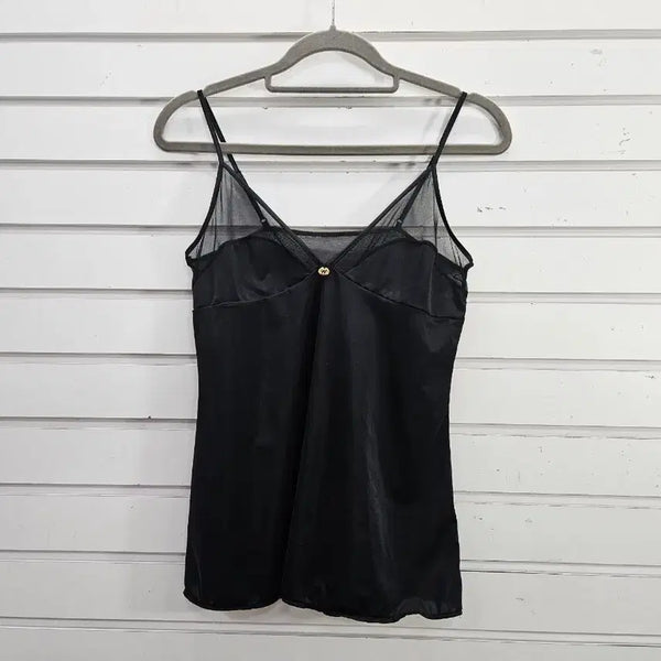 [BUNJANG] Wonderbra Black Lace Detail Strap Running Tank Top / 원더브라 블랙 망사포인트 끈 런닝 55/보물찾기천사