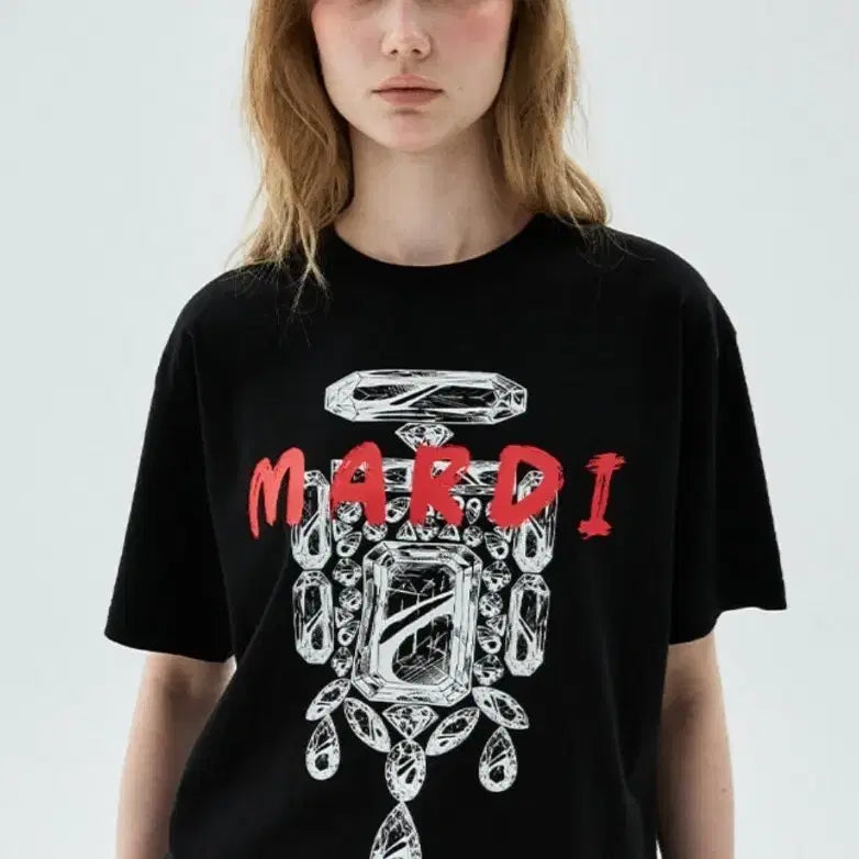 [BUNJANG] Mardi Mercredi Bijou Logo Print T-shirt / 마르디메크르디 비쥬로고 프린트