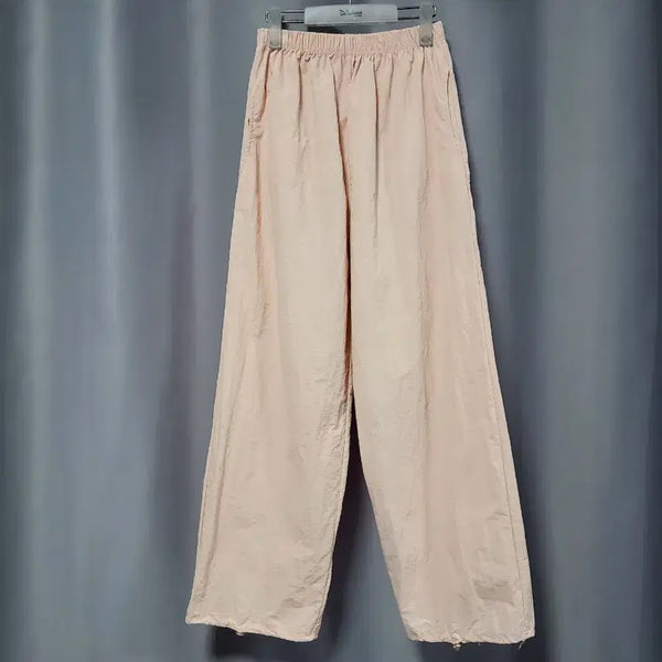[BUNJANG] Crinkled Wide Jogger Pants / 바스락 와이드 조거팬츠