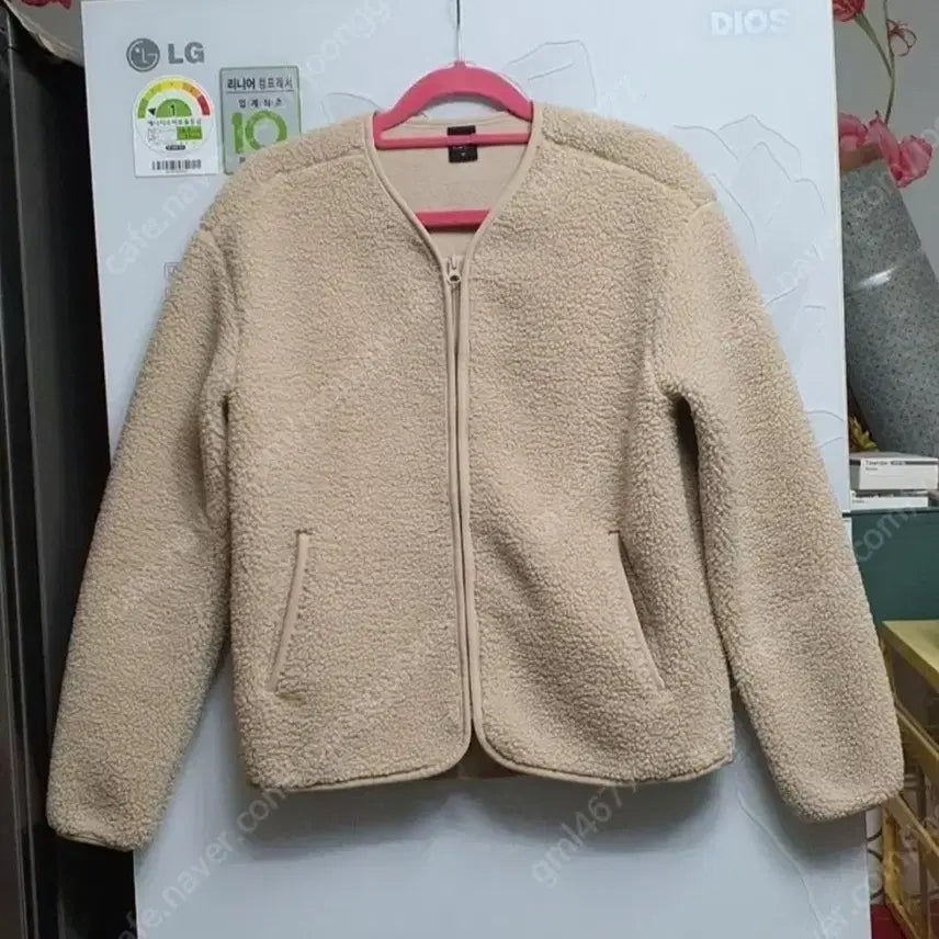 [BUNJANG] TOPTEN Sherpa Fleece Jacket Women's Short Jumper / [85]탑텐 쉐르파 후리스자켓/여성뽀글이숏점퍼