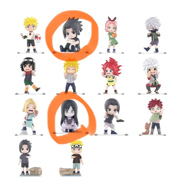 [BUNJANG] Pop Mart Naruto Childhood Series Sasuke & Orochimaru Figure Bundle (Sealed) / (미개봉 일괄) 팝마트 나루토 유년시절 피규어 오로치마루, 사스케