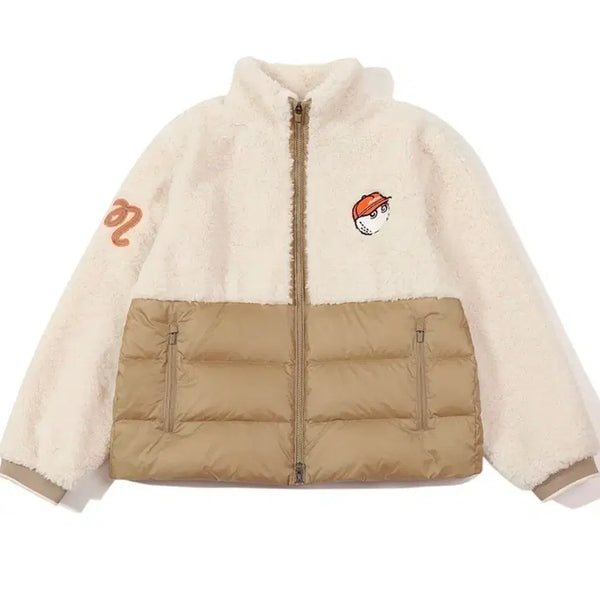 [BUNJANG] Malbon Golf Women's Fleece Hybrid Down Jacket / (정품) 말본골프 여성 플리스 하이브리드 다운자켓
