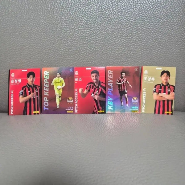 [BUNJANG] FC Seoul 2026 Panini Football Cards Bundle Set / 일괄 2026 FC서울 축구 파니니 카드 (손정범, 로스, 송민규,구성윤,조영욱) k리그