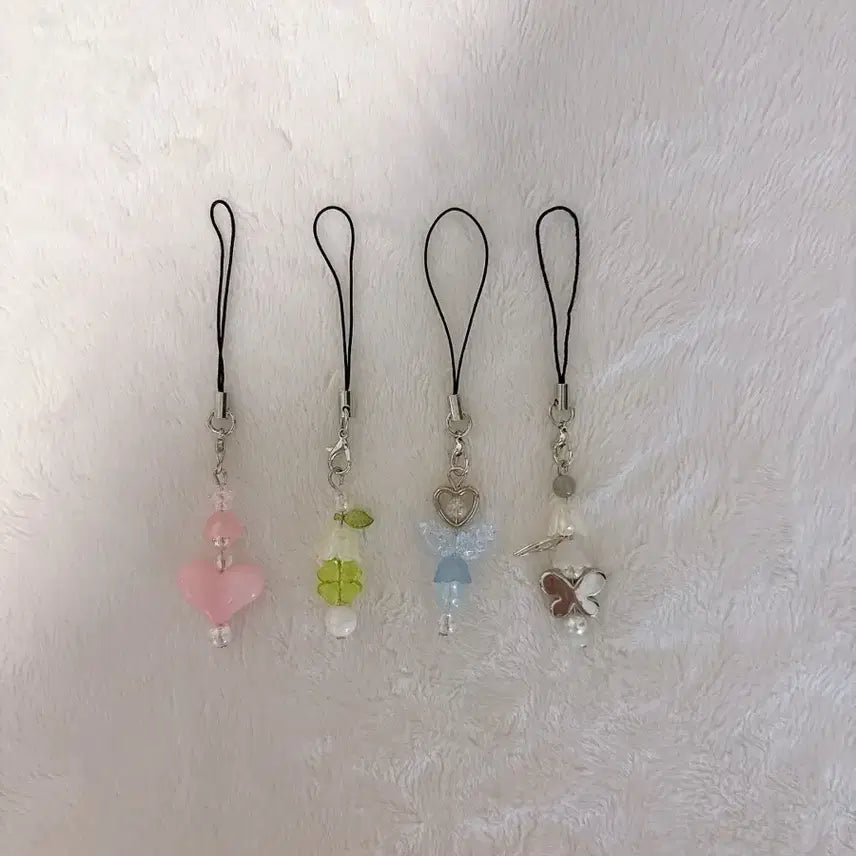 [BUNJANG] Bell Flower Bead Keychain Bundle Set / 방울꽃 비즈키링 일괄