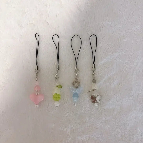 [BUNJANG] Bell Flower Bead Keychain Bundle Set / 방울꽃 비즈키링 일괄