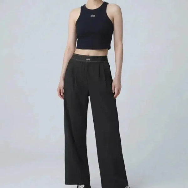 [BUNJANG] Alo Yoga Regular Suit Up Trousers - Size M / 알로 요가 ALO  수트 업 바지 M