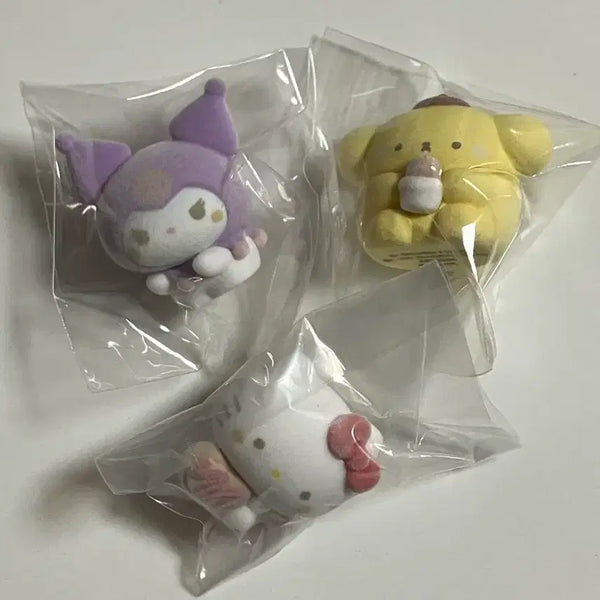 [BUNJANG] Sanrio Characters Sky Studio Floki Figure Bundle Set / (일괄)산리오캐릭터즈 하늘스튜디오 플로키 피규어 가챠 헬로키티 폼폼푸린 쿠로미