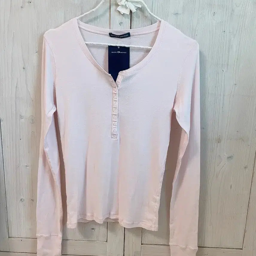 [BUNJANG] Brandy Melville Pink Jelly Long Sleeve T-Shirt / 브랜디멜빌 핑크 젤리 긴팔 티셔츠 새상품