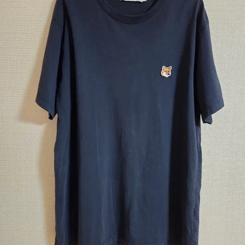 [BUNJANG] Maison Kitsuné Navy Fox Head T-Shirt / 메종키츠네 반팔티 네이비 폭스헤드
