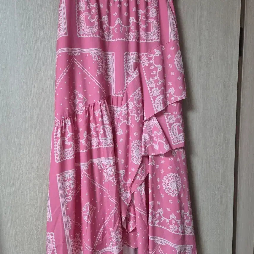 [BUNJANG] Ozcece Paisley Frill Long Skirt / 한섬 오즈세컨 페이즐리 스커트 프릴 롱스커트 64