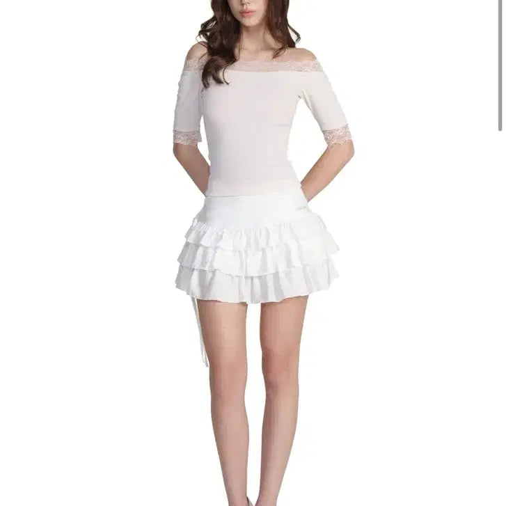 [BUNJANG] Clissier Donut Off-Shoulder Top Pink / 새상품 클리시어 도넛 오프숄더 핑크