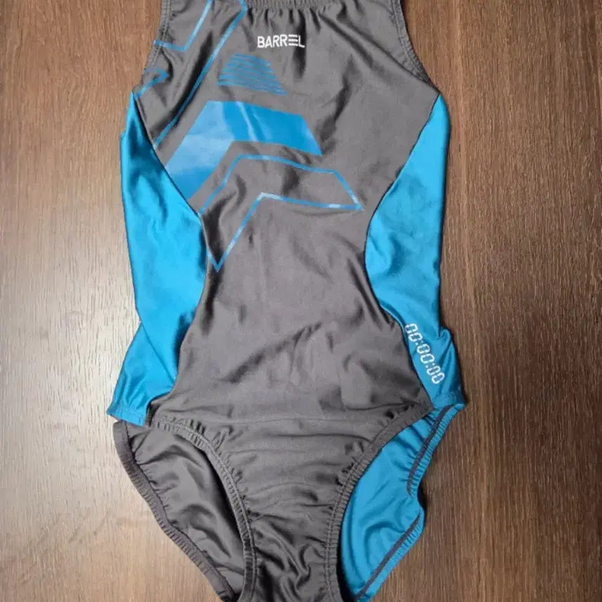 [BUNJANG] Barrel 2-Tone Swimsuit Grey/Blue / 배럴 수영복 2tone 그레이/블루