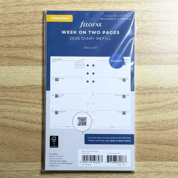 [BUNJANG] Filofax Weekly A6 Planner / [미개봉] 파일로팩스 위클리 A6