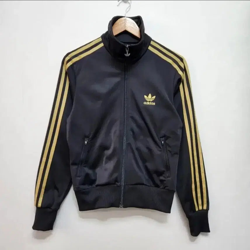 [BUNJANG] Adidas Firebird Track Jacket Black/Gold Size 95 / 아디다스 파이어버드 검골 95 사이즈