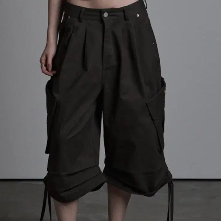 [BUNJANG] AZZ U ARE String Eyelet Bermuda Shorts M / 애즈유아 스트링 아일렛 버뮤다 m