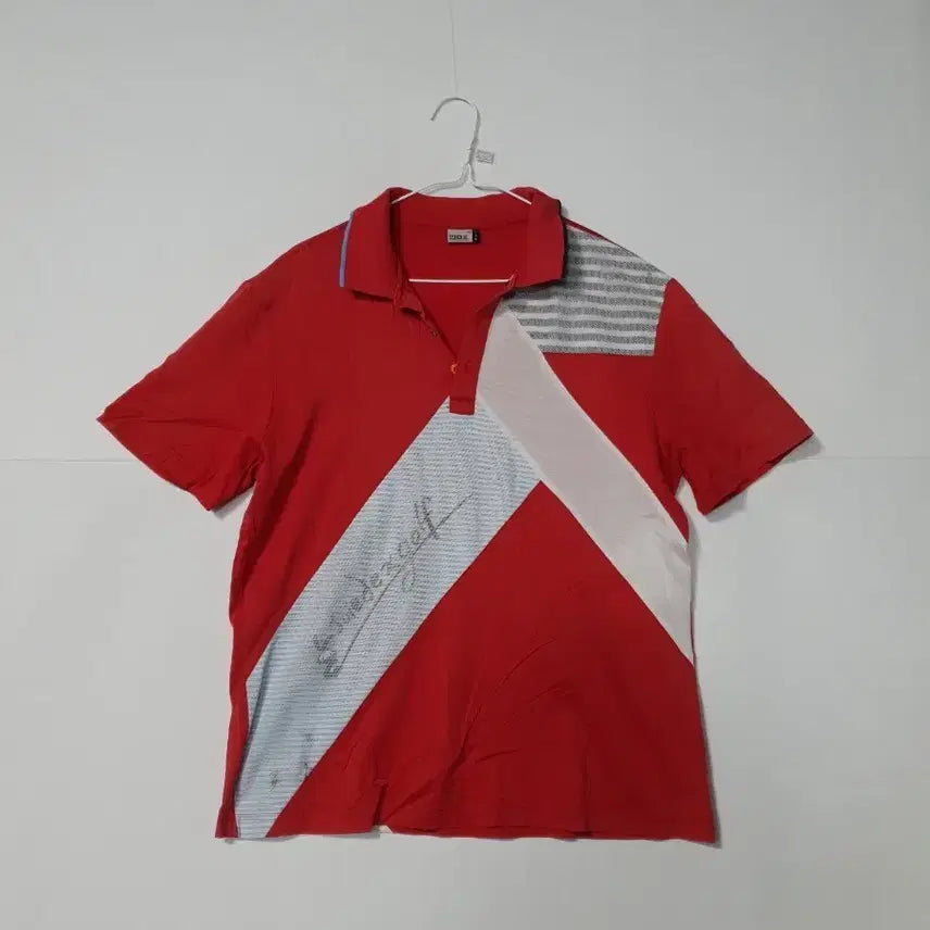 [BUNJANG] JDX Red Short-Sleeve Polo Shirt / JDX 빨간색 반팔 카라티0442