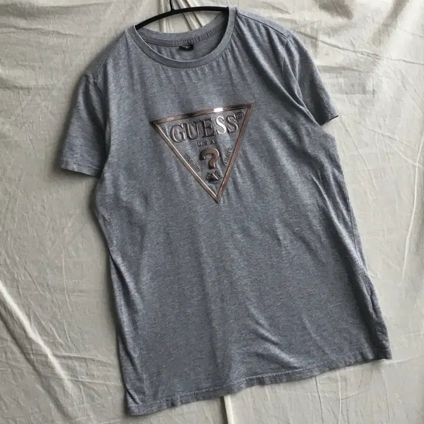 [BUNJANG] Guess Central Logo Short Sleeve T-Shirt / 게스 중앙로고 반팔티