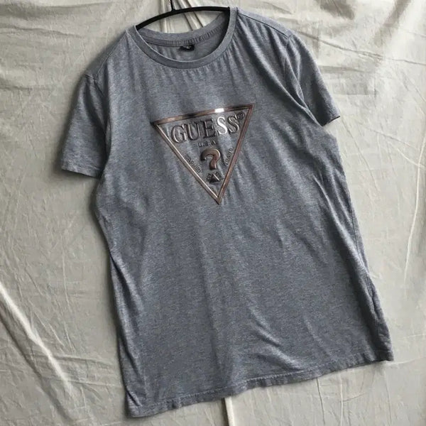 [BUNJANG] Guess Central Logo Short Sleeve T-Shirt / 게스 중앙로고 반팔티