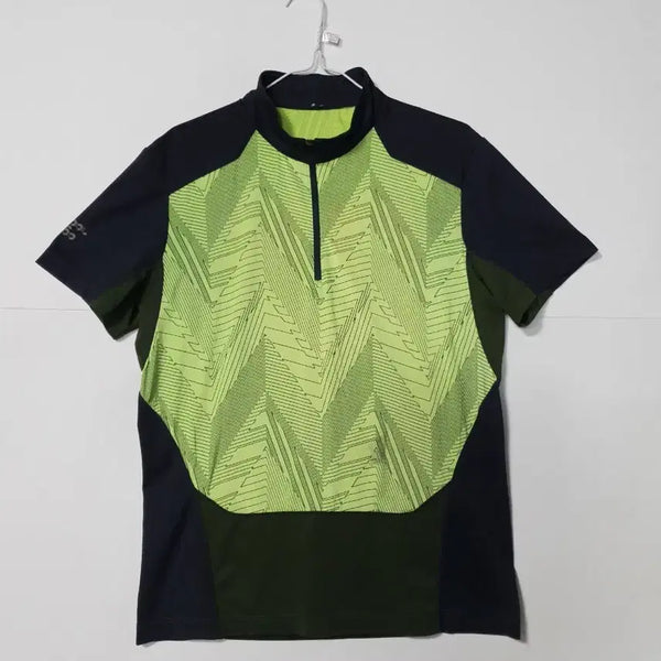 [BUNJANG] K2 Functional T-Shirt (Lime/Navy) / K2 반팔 기능성 티셔츠 라임/네이비 0218