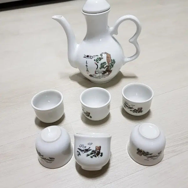 [BUNJANG] Vintage Teapot and Cups Set / 빈티지주전자 잔 세트