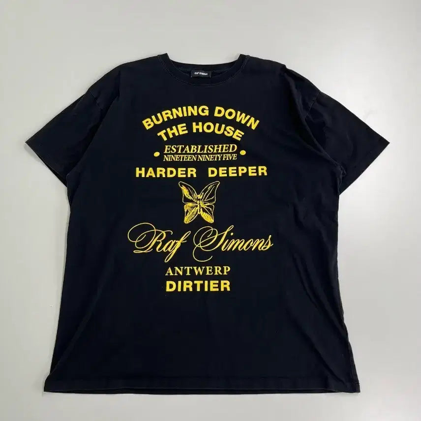 [BUNJANG] Raf Simons Logo Print T-Shirt Black L / [정품/L] 라프시몬스 로고 프린팅 반팔 티셔츠 블랙