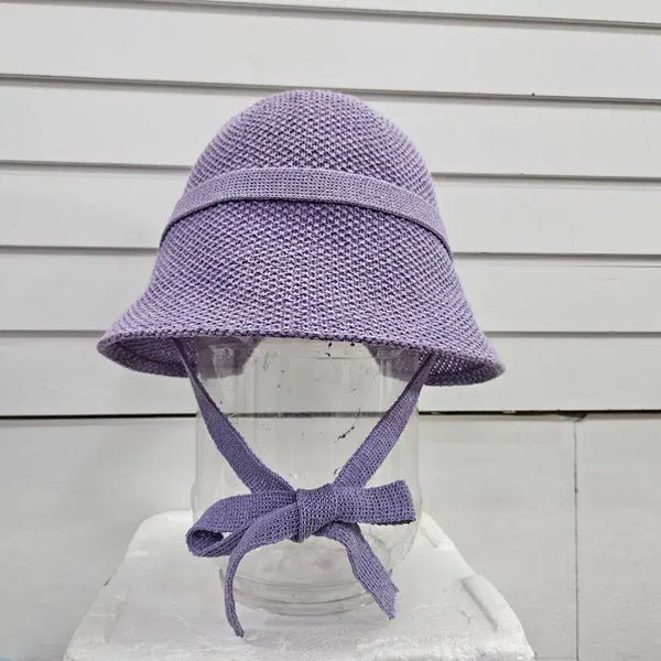 [BUNJANG] Women's Purple Fedora with Decorative Lace / 퍼플 여성 끈장식  페도라 56-58/보물찾기천사