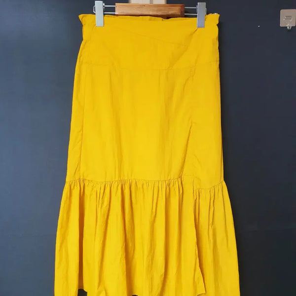[BUNJANG] Jucy Judy Fluttering Frill Skirt Yellow / 진짜만원 쥬시쥬디 66 바스락 프릴스커트 옐로우