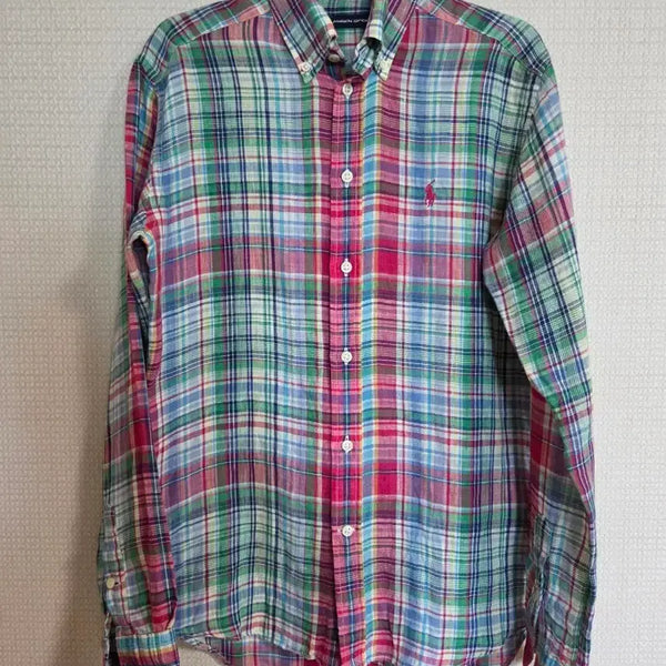 [BUNJANG] Polo Ralph Lauren Checked Linen Shirt / 폴로 랄프로렌 체크 린넨 남방