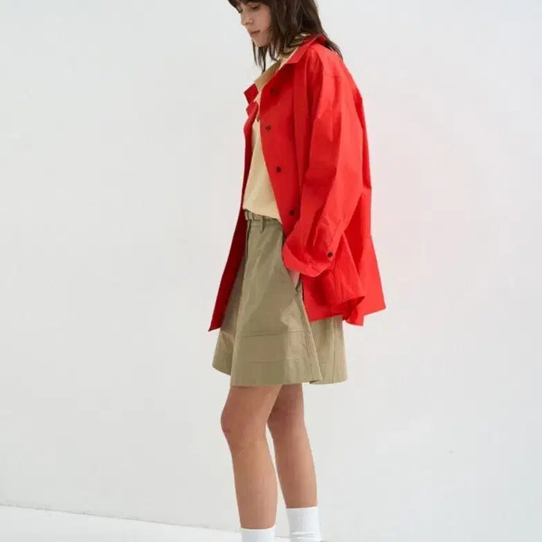 [BUNJANG] System Belted Wide Shorts SS26 / 한섬 26ss신상 시스템 벨티드 와이드 쇼츠 55