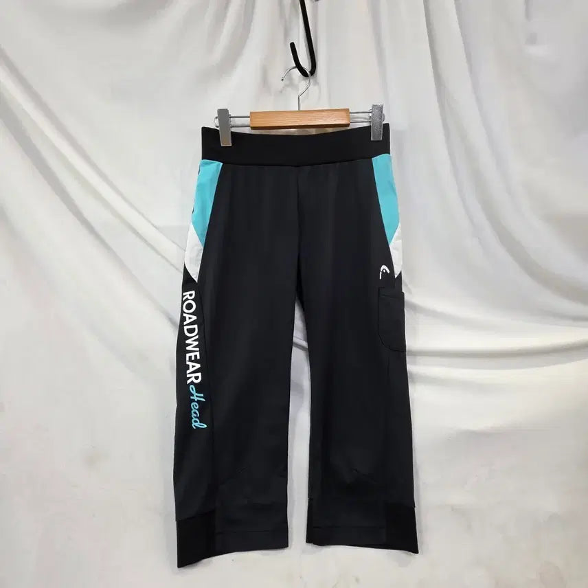 [BUNJANG] HEAD Women's Black 7-Button Capris Size 70 / 헤드여성코오롱  블랙7부바지70