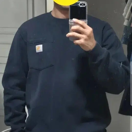 [BUNJANG] Carhartt Black Sweatshirt L / 새상붐급]]  칼하트블랙맨투맨. L