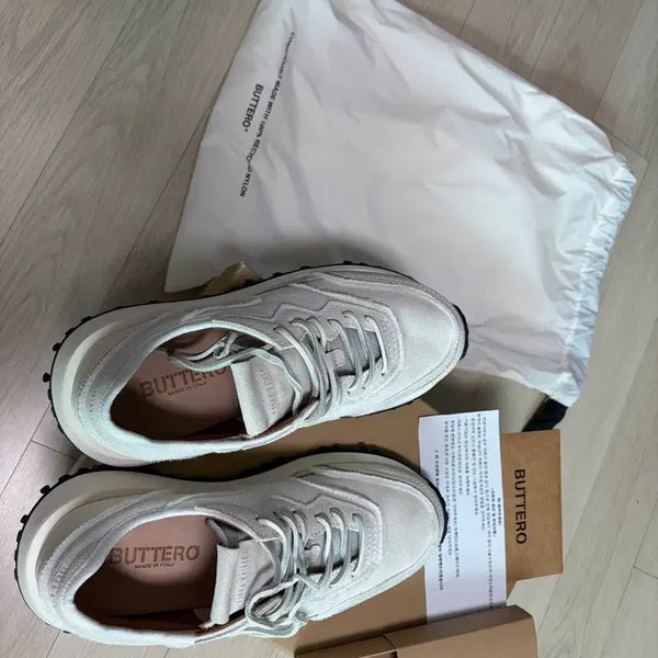 [BUNJANG] Buttero Ventura White Sneakers / 부테로 벤투라 화이트 39